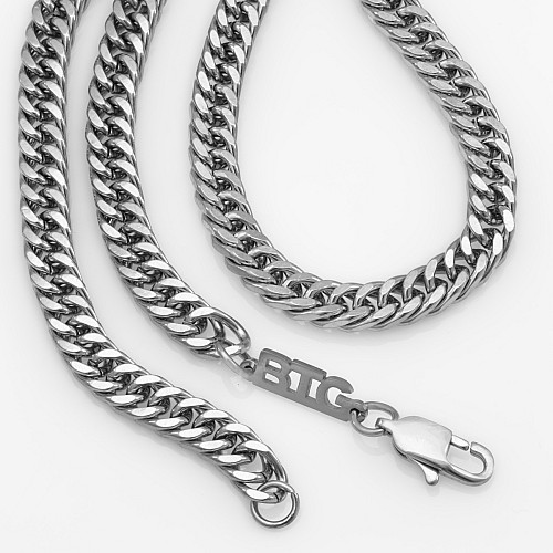 AVATAR BASE 7MM Silver Neck Chain Stainless Steel 316L