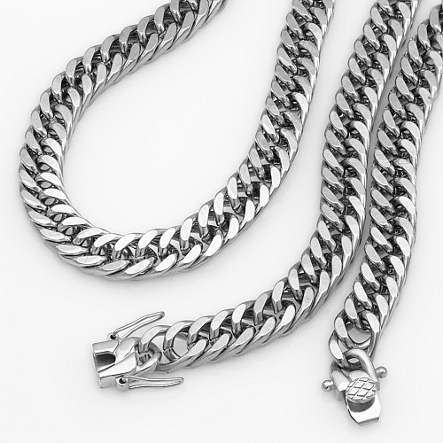 AVATAR CLAP 9MM Silver Neck Chain Stainless Steel 316L