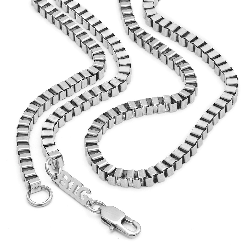 BANGS 6MM Silver Neck Chain Stainless Steel 316L