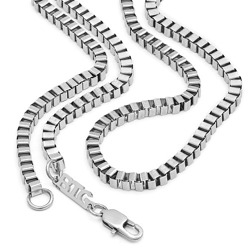 BANGS 6MM Silver Neck Chain Stainless Steel 316L