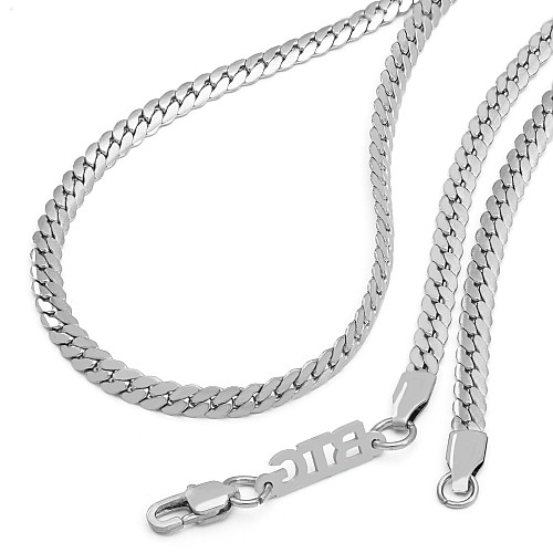 BTG SNAKE 4MM Silver 316L stainless steel neck chain