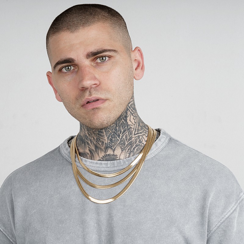 FILMY 7MM Gold Triple Neck Chain Stainless Steel 18Κ