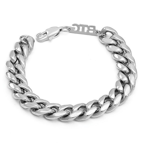 BTG MIAMI BASE 10MM Silver Stainless Steel Bracelet