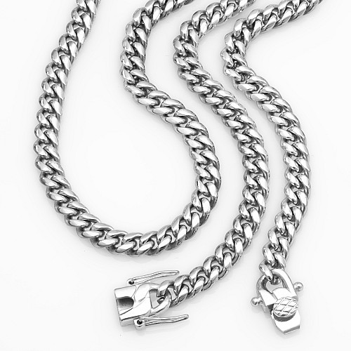 BTG MIAMI CLAP 6MM Silver Necklace Stainless Steel 316L