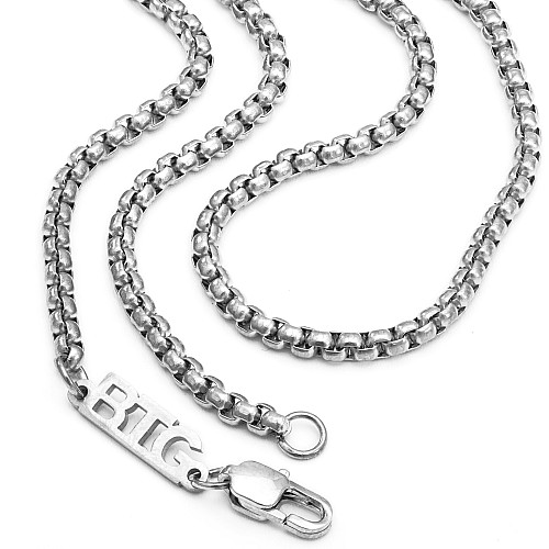 BLUFF 1MM Silver Neck Chain Made of 316L Stainless Steel