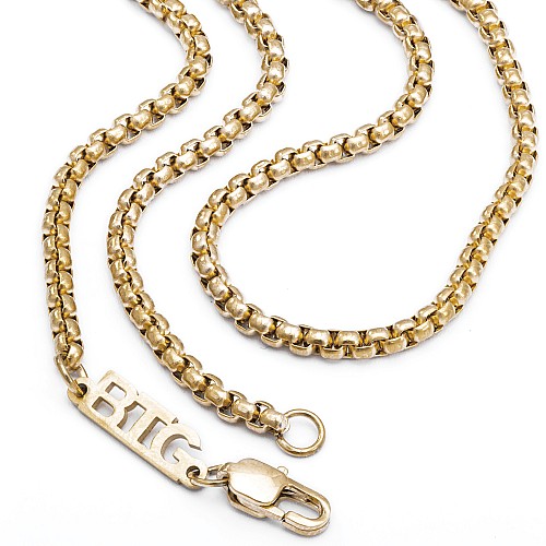 BLUFF 1MM Gold Neck Chain 316L Stainless Steel 18K Gold Plated