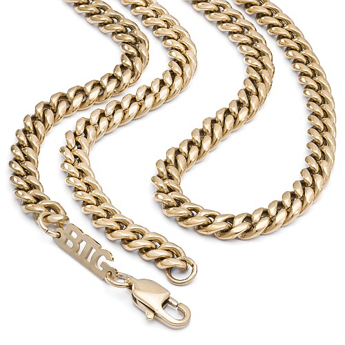 BTG MIAMI 6MM Gold Necklace Stainless Steel 316L 18K