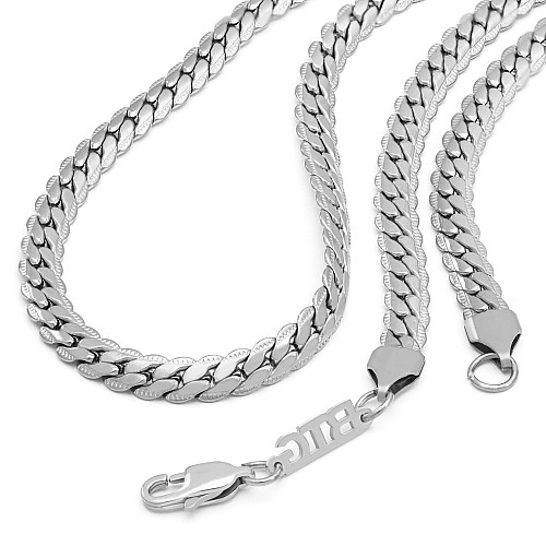 BTG SNAKE 6MM Silver 316L Stainless Steel Necklace