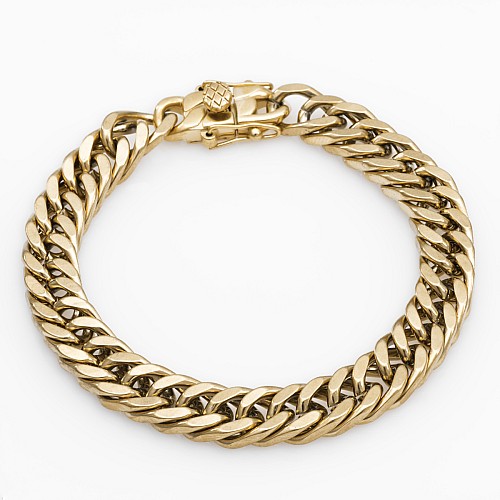 AVATAR CLAP 9MM Gold Bracelet Stainless Steel Gold Plated 18K