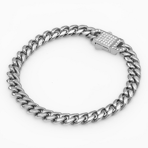 BTG MIAMI ZIRCON 6MM Silver Bracelet Stainless Steel