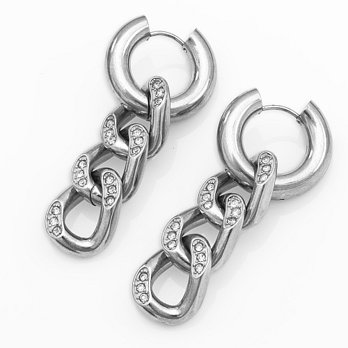 APERE Silver Earring Stainless Steel 316L
