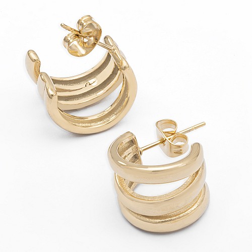 MAUV Gold Earring Stainless Steel Gold Plated 18K