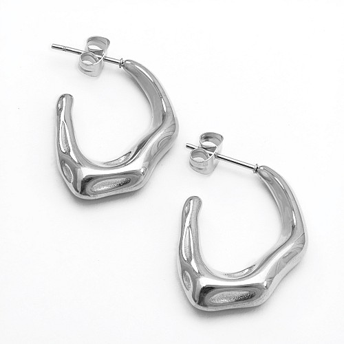 SISI Silver Earring Stainless Steel 316L