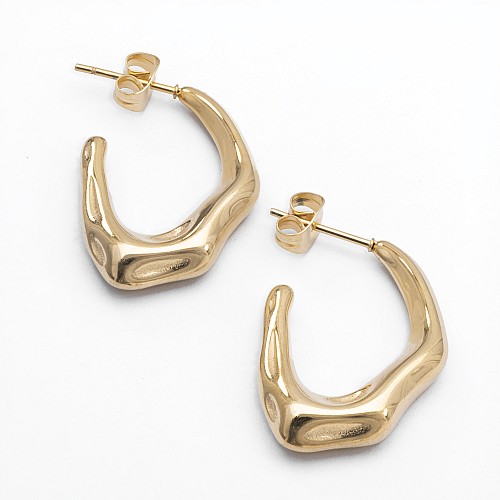 SISI Gold Earring Stainless Steel Gold Plated 18K