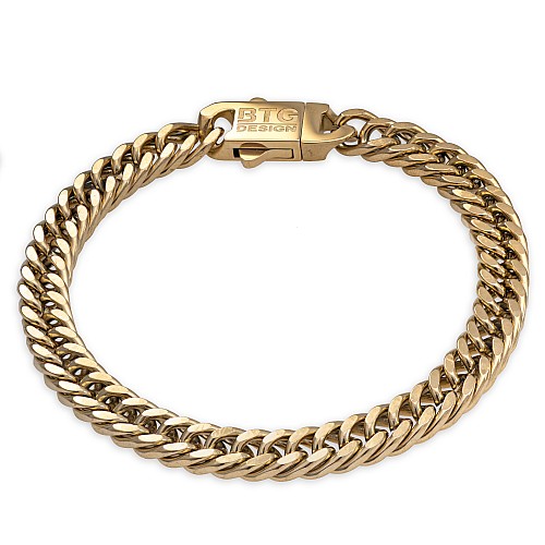 Golden Shinny Art Hand Chain Chain Bracelet for Boys and Men