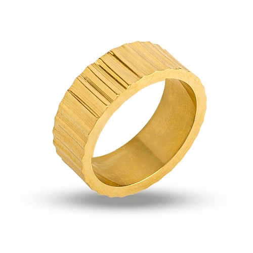 LUCIA Gold Ring Stainless Steel 316L Gold Plated 18K