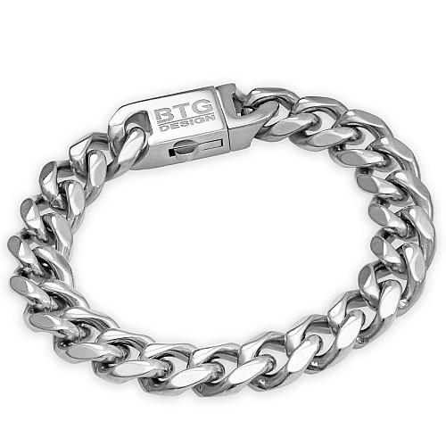 FIOR 11MM Silver Bracelet Made of 316L Stainless Steel