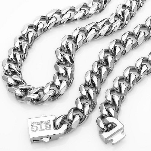 FIOR 11MM Silver Neck Chain made of 316L stainless steel