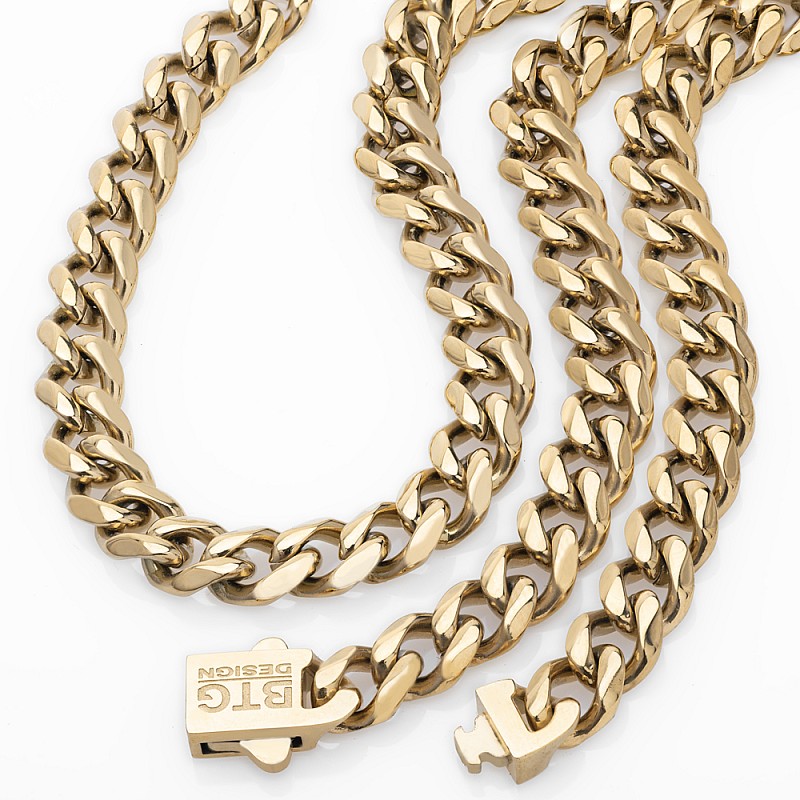 18k gold plated stainless deals steel chain