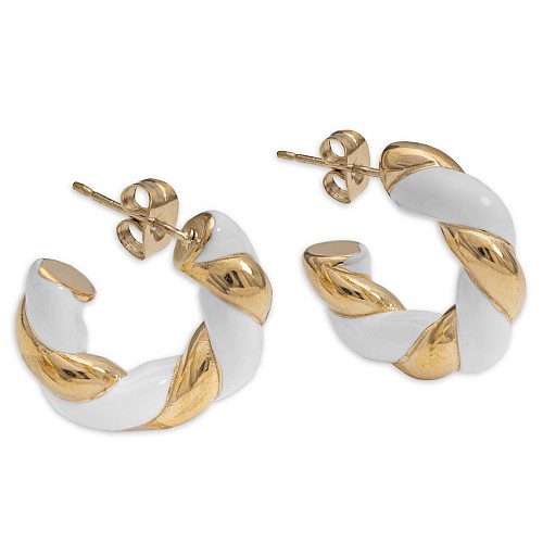 CHARLIZE Gold Earring Stainless Steel 316L Gold Plated 18K