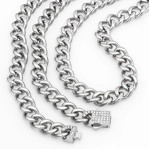 BTG CUBAN ZIRCON 8MM SILVER